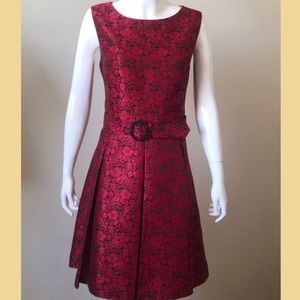 Red Floral mini dress